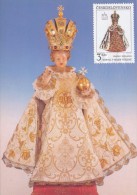 J2756 - Czechoslovakia (1991) Manufacturing Defect (R!) - Cartes Maximum: Graceful Infant Jesus Of Prague - Variedades Y Curiosidades