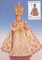 J2765 - Czechoslovakia (1991) Manufacturing Defect (R!) - Cartes Maximum: Graceful Infant Jesus Of Prague - Errors, Freaks & Oddities (EFO)