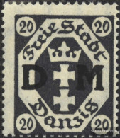Gdansk D4 Unmounted Mint / Never Hinged 1921 Official Stamp - Dienstmarken