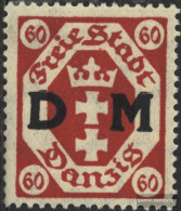 Gdansk D9 Unmounted Mint / Never Hinged 1921 Official Stamp - Dienstmarken
