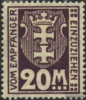 Gdansk P22Y Unmounted Mint / Never Hinged 1923 Porto Brand - Segnatasse