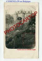 COMINES-KOMEN-Chateau-Carte Photo Allemande-Guerre-14-18-1 WK-BELGIEN-FRANCE-59- - Komen-Waasten