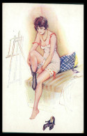 FRANCE - ILLUSTRATEURS - « Suzanne Meunier» - La Combinaison Rose ( Ed. R. Et Cie Imp. - Paris  Nº 502) Carte Postale - Meunier, S.