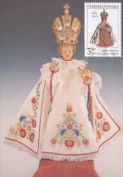 J2768 - Czechoslovakia (1991) Manufacturing Defect (R!) - Cartes Maximum: Graceful Infant Jesus Of Prague - Variétés Et Curiosités