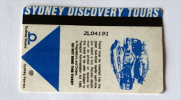 Australia - 2005 , Ticket Discovery Sidney Used - Mondo