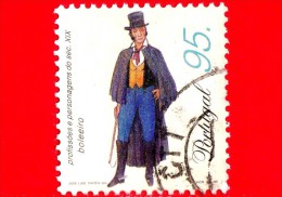 PORTOGALLO - Usato - 1999 - Professioni Del XIX Secolo - Cocchiere - Coachman - Boleeiro - 95 - Tipo 5 - Used Stamps