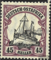 German-Eastern Africa 36 With Hinge 1906 Ship Imperial Yacht Hohenzollern - Duits-Oost-Afrika