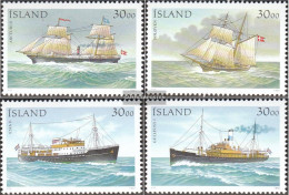 Iceland 753-756 (complete Issue) Unmounted Mint / Never Hinged 1991 Steamers - Unused Stamps