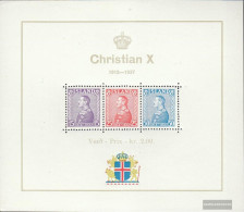 Iceland Block1 (complete Issue) Unmounted Mint / Never Hinged 1937 King Christian X. - Ungebraucht