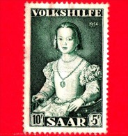 SARRE - SAAR - Usato - 1954 - 10+5 - Usati