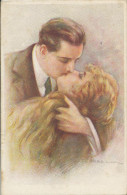 T. CORBELLA, GLAMOUR, ROMANTIC COUPLE, THE KISS, Near EX Cond. PC Mailed - Corbella, T.