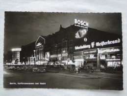 Berlin Kurfürstendamm Bei Nacht  Stamp 1955  A10 - Autres & Non Classés