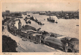 Z16209 Germany Hamburg Landungsbrucken Mit Hafen Landig Bridges And Harbor Ships Boats - Mitte