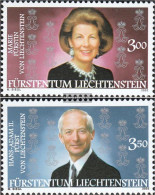 Liechtenstein 1292-1293 (complete Issue) Unmounted Mint / Never Hinged 2002 Prince - Unused Stamps