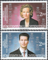 Liechtenstein 1299-1300 (complete Issue) Unmounted Mint / Never Hinged 2002 Erbprinzenpaar - Neufs