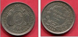 50 CENTAVOS  1896   (KM 161.5 )  TB+ 26 - Bolivie