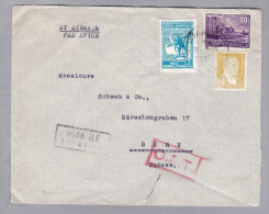 Türkei 1945-06-18 ISTANBUL O.A.T. Luftpostbrief Nach Bern - Luchtpost