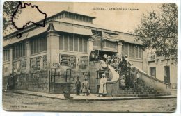 - GUELMA - Le Marché Aux Légumes, Animation, écrite En 1915, Publicité BYRRH ET MENIER, Scans. - Guelma