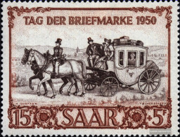 Saar 291 (complete Issue) Unmounted Mint / Never Hinged 1950 IBASA Stagecoach - Ongebruikt