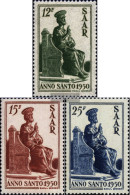 Saar 293-295 (complete Issue) Unmounted Mint / Never Hinged 1950 Holy Year - Ongebruikt
