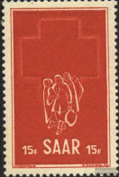 Saar 318 (complete Issue) Unmounted Mint / Never Hinged 1952 Red Cross - Ongebruikt