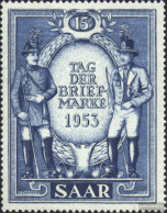 Saar 342 (complete Issue) Unmounted Mint / Never Hinged 1953 Day The Stamp - Ongebruikt