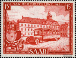Saar 349 (complete Issue) Unmounted Mint / Never Hinged 1954 Day The Stamp - Ongebruikt