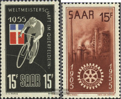 Saar 357,358 (complete Issue) Unmounted Mint / Never Hinged 1955 Cycling, Rotary - Ongebruikt