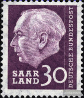 Saar 391 Unmounted Mint / Never Hinged 1957 President Heuss (I) - Neufs