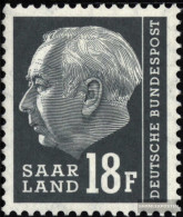 Saar 416 Unmounted Mint / Never Hinged 1957 Heuss II - Unused Stamps
