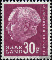 Saar 419 Unmounted Mint / Never Hinged 1957 Heuss II - Ongebruikt