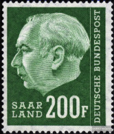 Saar 427 Unmounted Mint / Never Hinged 1957 Heuss II - Unused Stamps