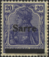 Saar 8I Unmounted Mint / Never Hinged 1920 Germania - Nuevos