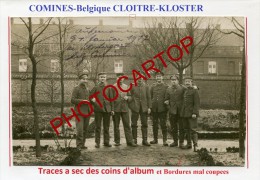 COMINES-KOMEN-KLOSTER-CLOITRE-Religion-Carte Photo Allemande-Guerre-14-18-1 WK-BELGIEN- - Comines-Warneton - Komen-Waasten