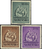 Slovakia 91-93 (complete Issue) Unmounted Mint / Never Hinged 1941 Children's Aid - Unused Stamps