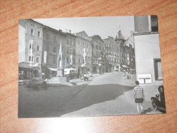 KUFSTEIN - Tirolo Fiume INN Fontana In Centro Foto BN 8,5 X 12 Realizzata Anni '50 Circa Unica E Senza Negativo - Kufstein