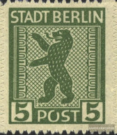 Soviet Zone (Allied.cast.) 1A XII, Open O In Post (Field 90) Unmounted Mint / Never Hinged 1945 Berlin Bear - Berlino & Brandenburgo