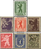 Soviet Zone (all.cast.) 1A-7A (complete Issue) Unmounted Mint / Never Hinged 1945 Berlin Bar - Berlin & Brandebourg