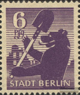 Soviet Zone (all.cast.) 2A III, Fleck On The Stalk (Field 61) Unmounted Mint / Never Hinged 1945 Berlin Bar - Berlin & Brandenburg