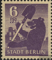 Soviet Zone (Allied.cast.) 2A VI, Window Frames Top Broken (Field 7) Unmounted Mint / Never Hinged 1945 Berlin Bear - Berlino & Brandenburgo