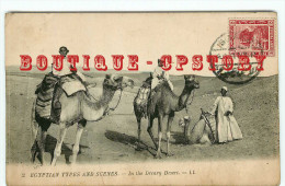 IN THE DREARY DESERT < CHAMEAUX - CAMEL CHAMEAU - EGYPTE - EGYPT - EGYPTIAN - DOS SCANNE - Persone