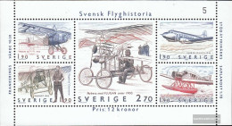 Sweden Block12 (complete Issue) Unmounted Mint / Never Hinged 1984 Aviation - Blocks & Kleinbögen