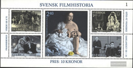 Sweden Block9 (complete Issue) Unmounted Mint / Never Hinged 1981 History Of Films - Blocchi & Foglietti