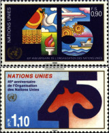 UN - Geneva 188-189 (complete Issue) Unmounted Mint / Never Hinged 1990 45 Years UN - Ungebraucht