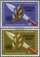 UN - Geneva 30-31 (complete Issue) Unmounted Mint / Never Hinged 1973 Disarmament - Usati