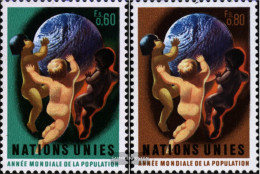 UN - Geneva 43-44 (complete Issue) Unmounted Mint / Never Hinged 1974 Weltbevölkerungsjahr - Oblitérés