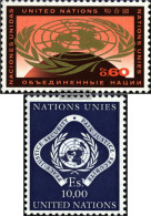 UN - Geneva 9-10 (complete Issue) Unmounted Mint / Never Hinged 1970 Clear Brands - Gebraucht