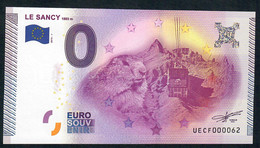 FRANCE SOUVENIR NOTE ZERO EURO  2015 " LE SANCY 1885 M "     NUMBER 000062 - Otros & Sin Clasificación