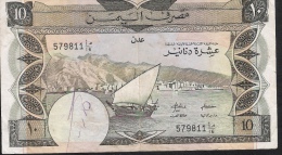 YEMEN D.R. P9b 10  DINARS  1984   FINE - Yémen