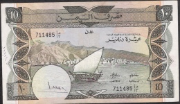 YEMEN D.R. P9b 10  DINARS  1984   F-aVF - Yemen